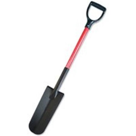 BULLY TOOLS Drain Spade Shovel, Fiberglass Pro Handle W/ D-Grip 7774276